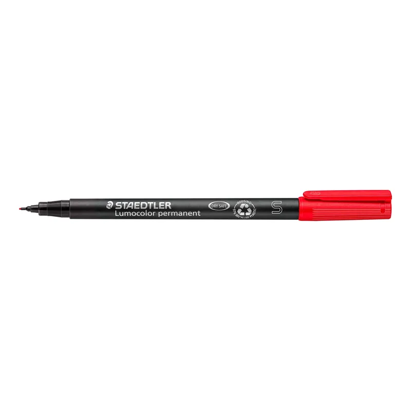 Viltstift staedtler ohp lumo sf 313 perm rood | 10 stuks van Staedtler – productfoto