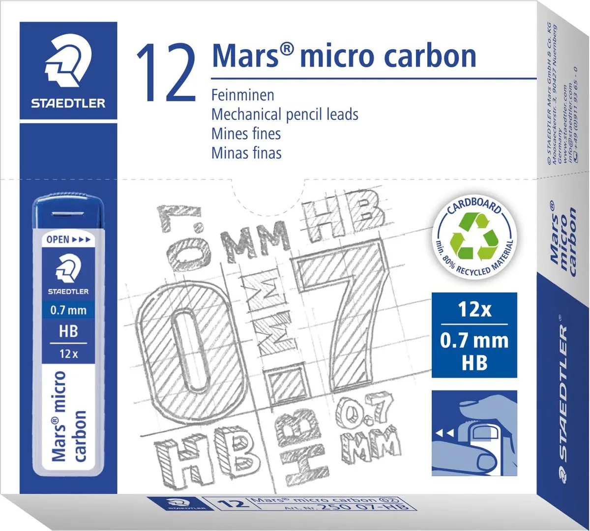 Vulling Staedtler Doosje 0,7 mm (12 Stuks) fra Staedtler – produktbillede