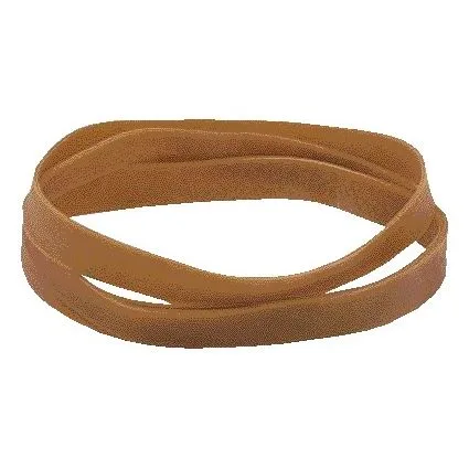 Elastiek standard 87 120x10mm 500gr 165st bruin | 10 stuks van Standard Rubber Band – productfoto