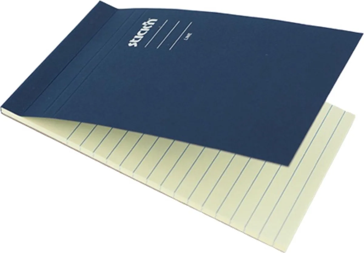 Sticky Memo Pad - Zelfklevende Memo's - Gelijnd - 190.5 mm x 114 mm - 50 Memoblaadjes van Stick'n in Crème – productfoto