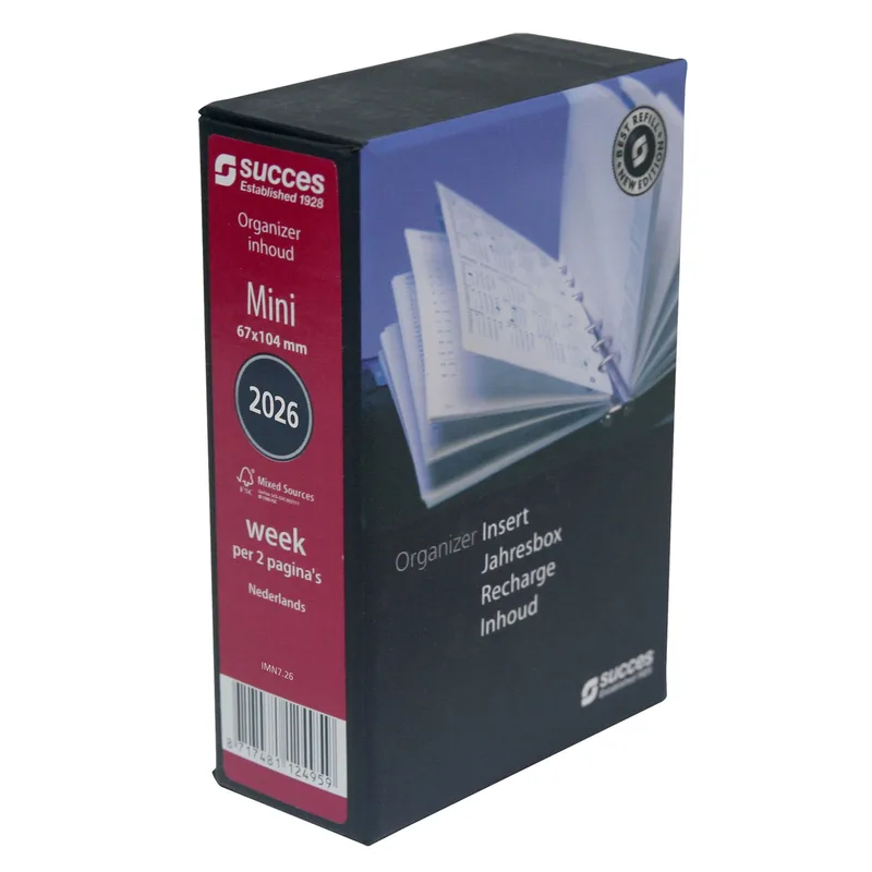 Agendavulling 2027 succes mini 7dagen/2pagina's by Succes – product photo
