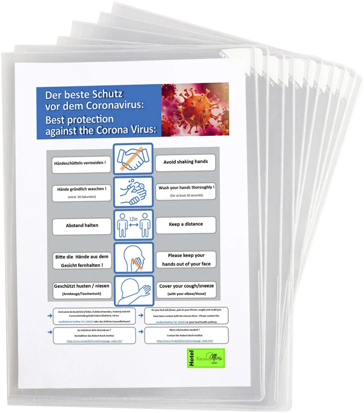 Sichthüllen DIN A4 überbreit transparent fra Tarifold – produktbillede