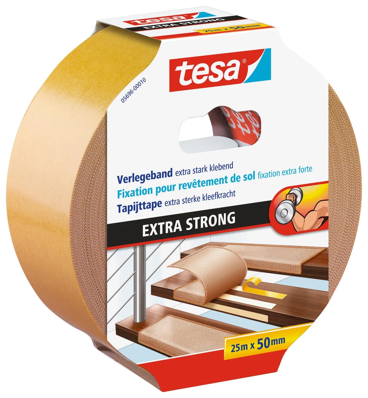 doppelseitiges Klebeband 50 mm x 25 m weiß by tesa – product photo