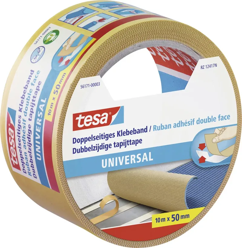 doppelseitiges Klebeband universal 10m 50mm by tesa – product photo 2 of 2
