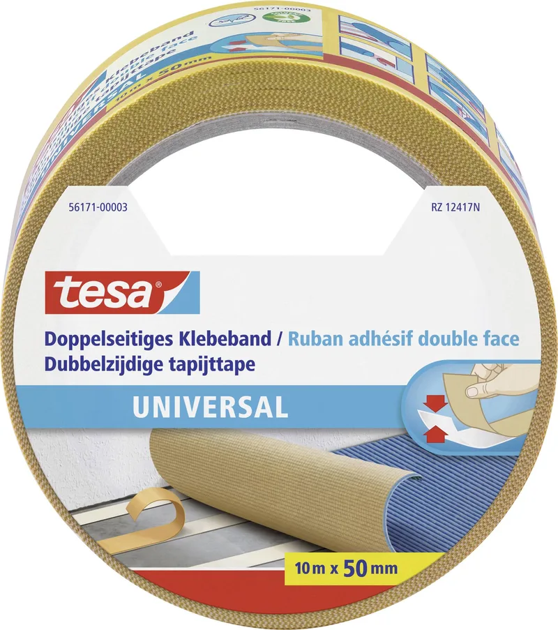 doppelseitiges Klebeband universal 10m 50mm by tesa – product photo 1 of 2