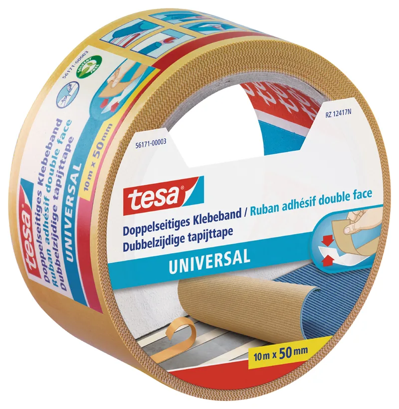 Doppelseitiges Klebeband universal, 50 mm x 10 m von tesa – Produktfoto