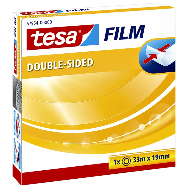 Dubbelzijdig plakband tesafilm 33mx19mm tr | 6 stuks van tesa – productfoto