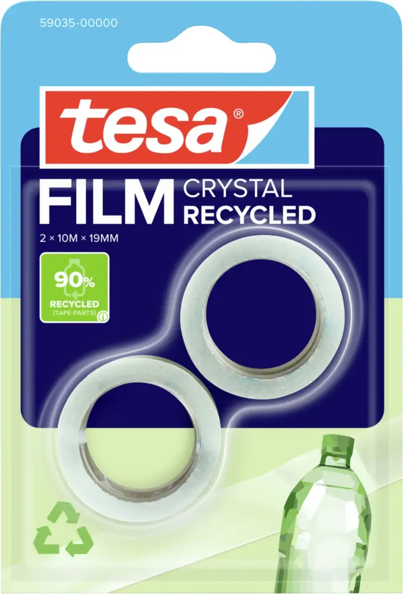 ECO & CRYSTAL 59035-00000-00 tesafilm tesafilm® Eco & Crystal Transparent (L x B) 10 m x 19 mm 2 St. de tesa – photo produit