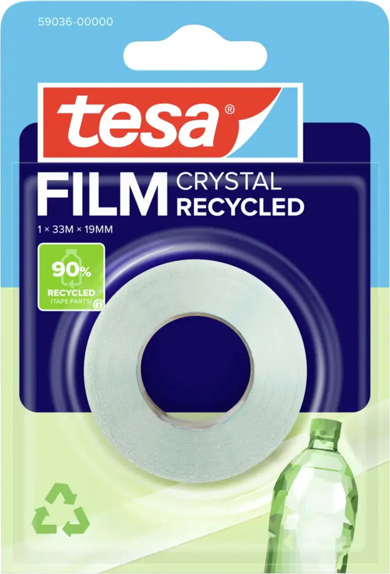 ECO & CRYSTAL 59036-00000-00 tesafilm tesafilm® Eco & Crystal Transparent (L x B) 33 m x 19 mm 1 St. de tesa – photo produit