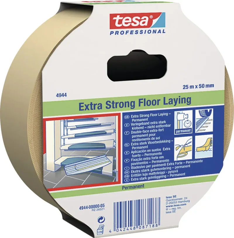 EXTRA STRONG 04944-00002-11 Doppelseitiges Klebeband tesafix® 4944 Weiß (L x B) 10 m x 50 mm 1 St. von tesa – Produktfoto
