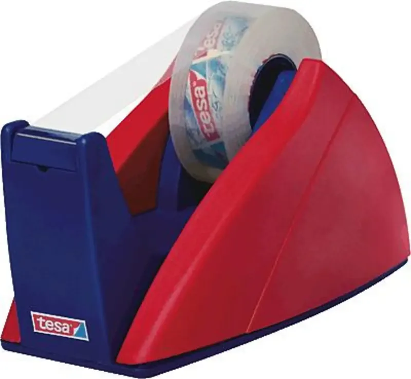 Plakbanddispenser 57421-00000-01 Rood, Blauw Rolbreedte (max.): 19 mm Rollengte (max.) 33 m van tesa – productfoto