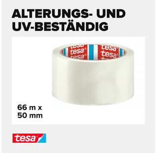 Klebeband tesa Pack Solid & Strong 66 m x 50 mm, transparent de tesa – photo produit 3 sur 5