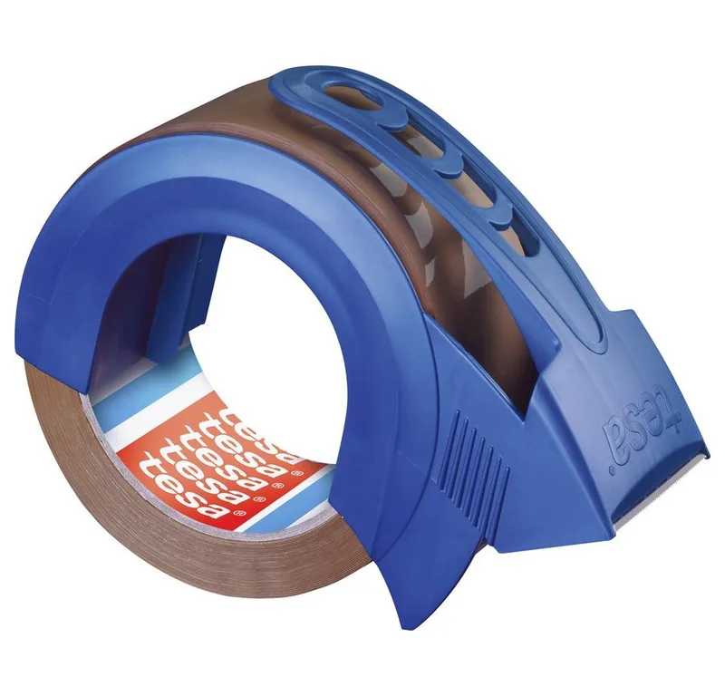 Klebeband tesa Packband-Abroller tesapack Blau, Braun Rollenbreite (max): 50 mm (tesapack) by tesa in Blue, Brown – product photo