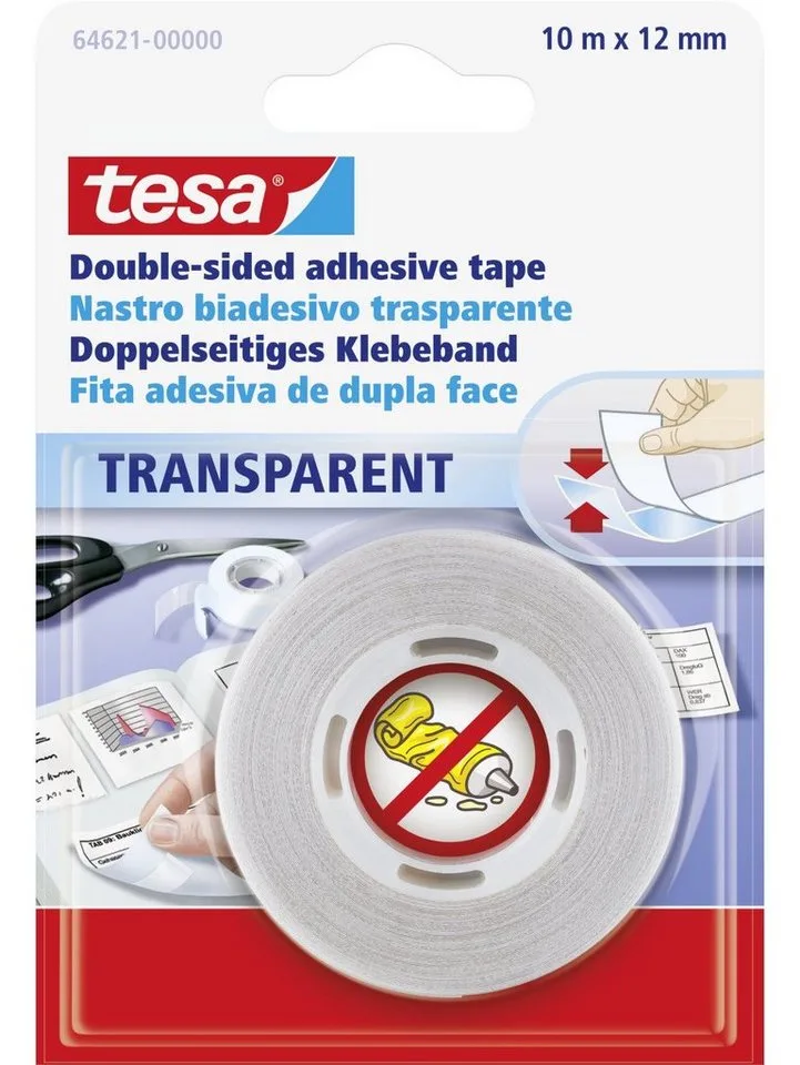Klebehaken tesa doppelseitiges Klebeband 10 m x 12 mm by tesa – product photo