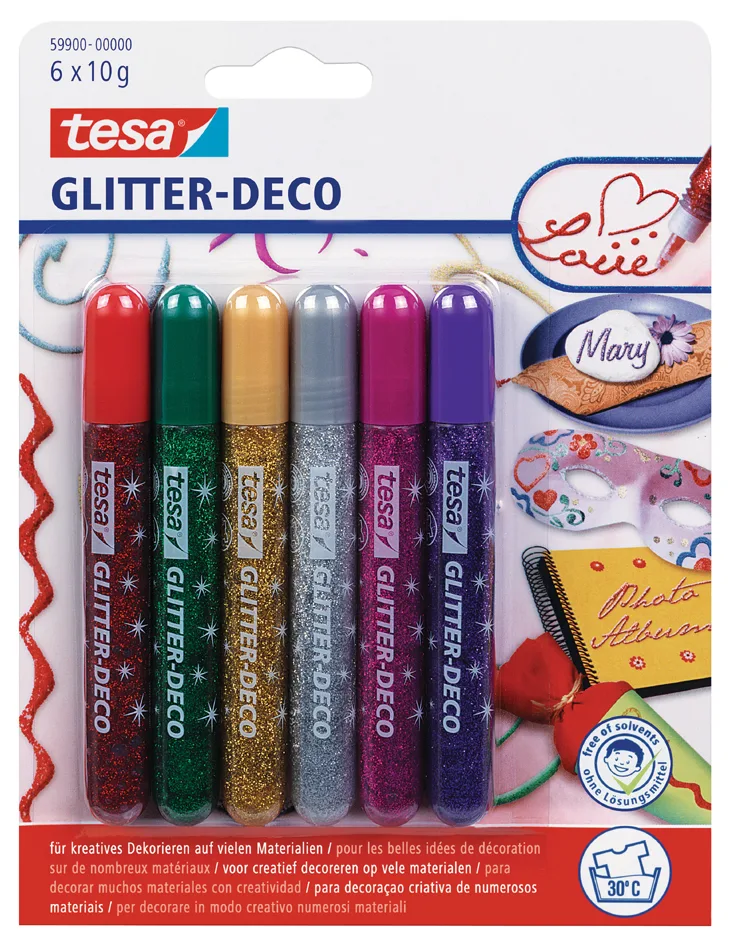Klebestifte 6x 10,0 g från tesa – produktbild