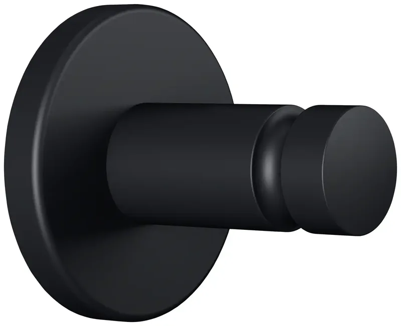 MOON BLACK Handdoekhaak Lijm Metaal by tesa in Black – product photo
