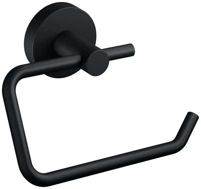 MOON BLACK Toiletrolhouder Lijm Metaal by tesa in Black – product photo