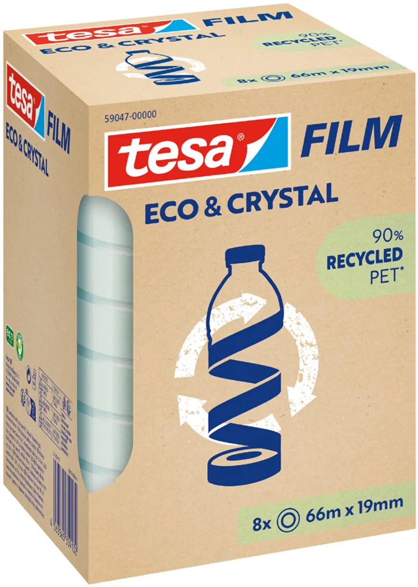 Plakband ECO & CRYSTAL, 15 mm x 10 m by tesa in Transparent – product photo