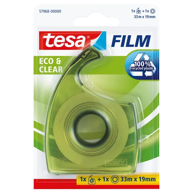 Plakband handdisp tesafilm® eco 33mx19mm tr bm | 7 stuks van tesa – productfoto