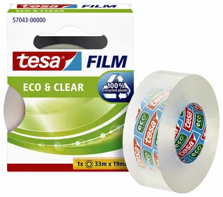 Plakband tesafilm® Eco & Clear 33mx19mm transparant de tesa – photo produit 1 sur 2