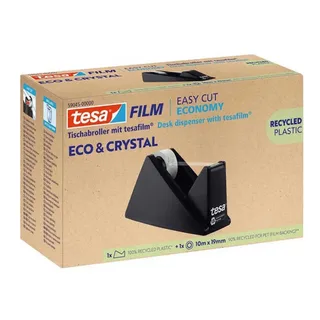 Plakbandhouder Tesa eco&crystal 59045 zwart met 1 rol tape 19mmx10m de tesa – photo produit 3 sur 3