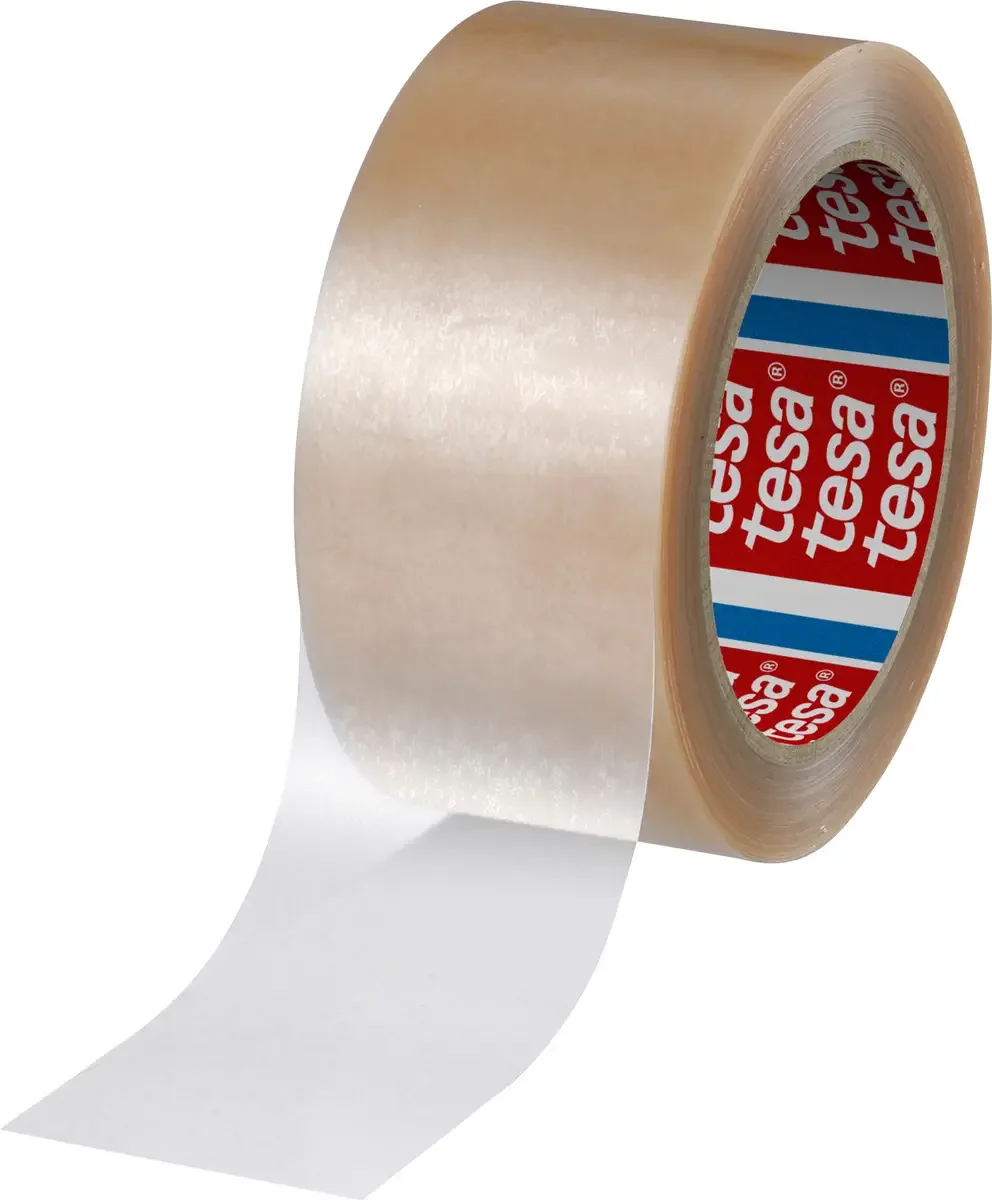PVC 04124-00342-00 Pakband tesapack 4124 Transparant (l x b) 66 m x 50 mm 1 stuk(s) von tesa in Transparent – Produktfoto