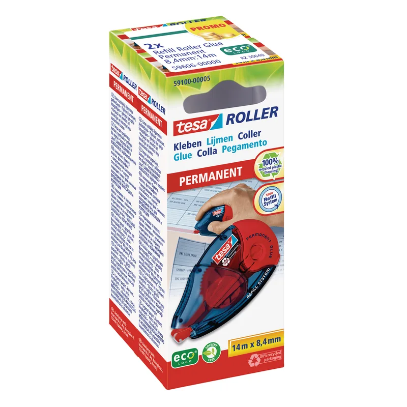 Roller Kleben permanent Nachfüllkassette 2St. by tesa – product photo