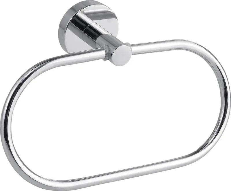 SMOOZ Handdoekring Lijm Metaal van tesa in Chroom – productfoto