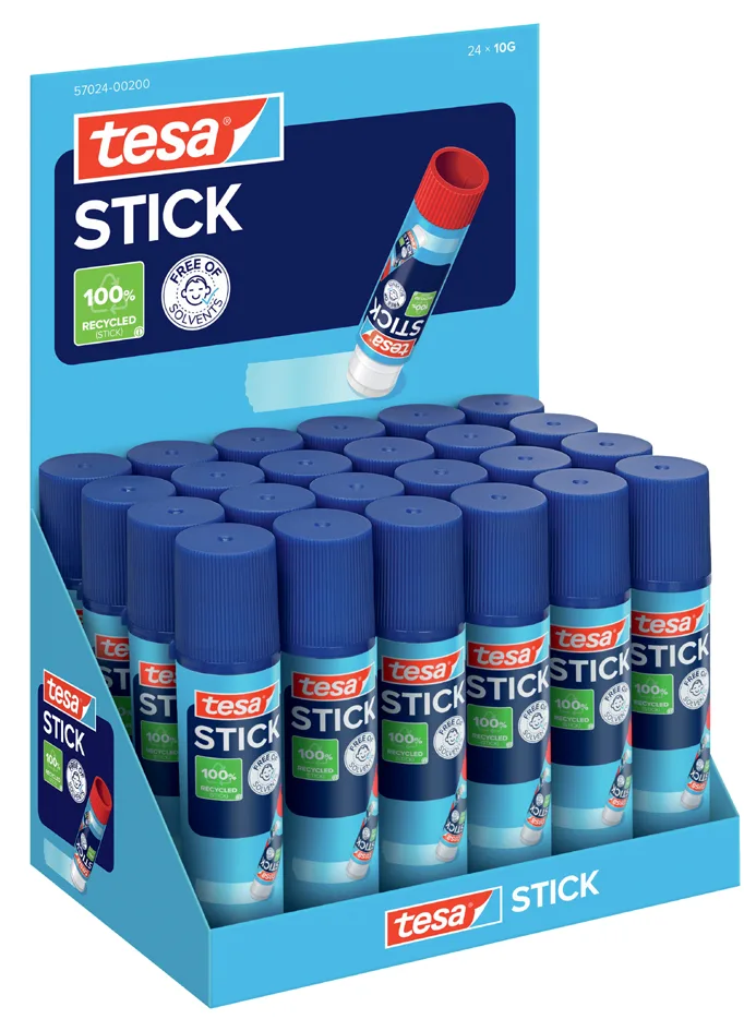 STICK Klebestift, 10 g, Thekendisplay van tesa – productfoto