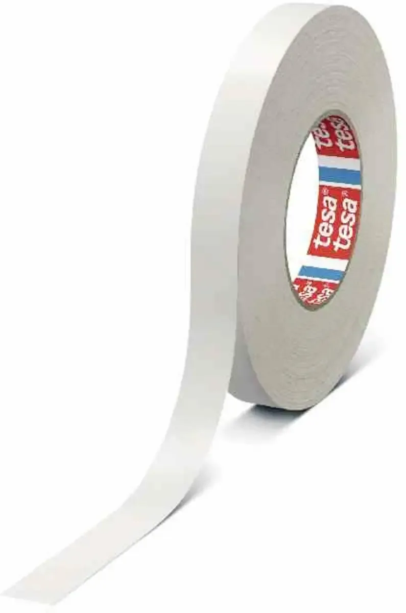 Gewebe-Klebeband 4651-08 kunststoffbeschichtet 19mmx50m weiß von tesa in Weiß – Produktfoto