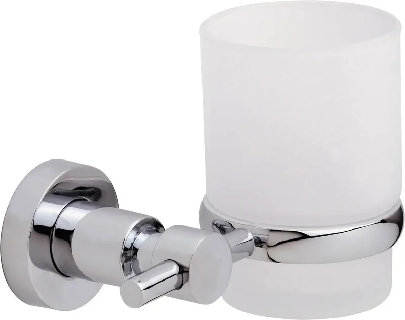 tesa 40284-00000-00 LOXX Tandenborstelbeker Lijm Chroom (glanzend), Wit (gesatineerd) van tesa in Chroom, Wit – productfoto