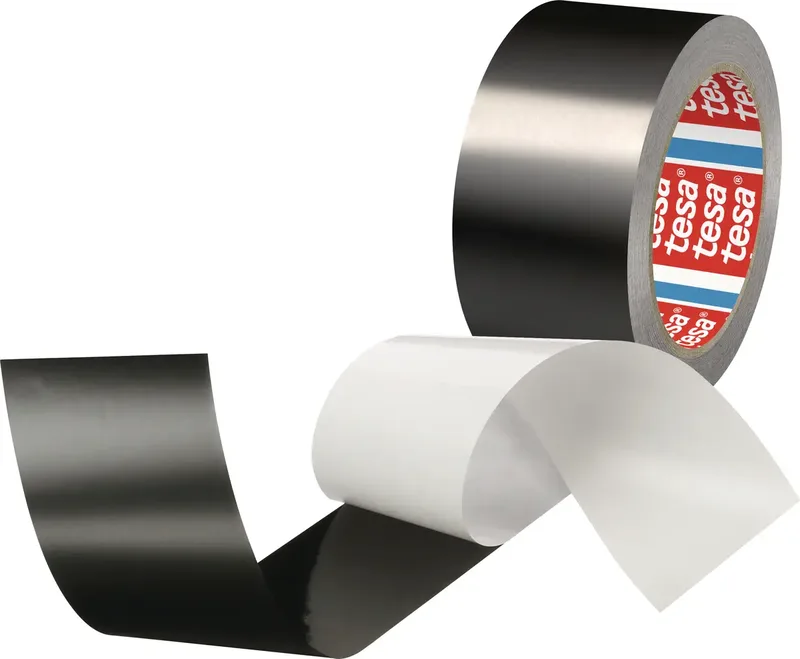 tesa 50577-00000-01 Aluminium tape Zwart (mat) (l x b) 25 m x 50 mm 1 stuk(s) by tesa in Black – product photo