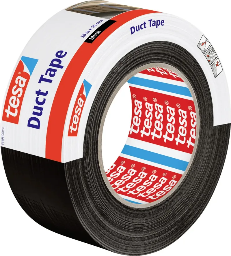 tesa 56498-00000-15 Reparaturband tesa® Duct tape Schwarz (L x B) 50 m x 50 mm 1 St. de tesa – photo produit
