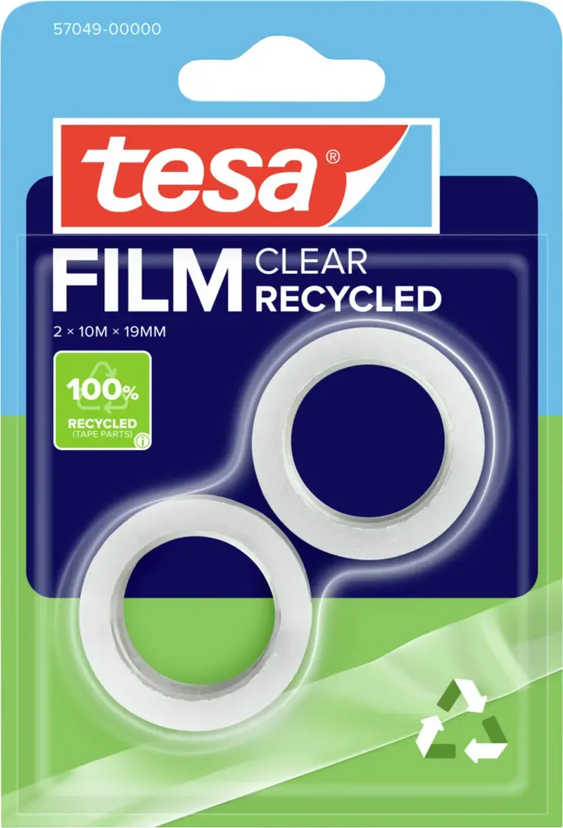 tesa 57049-00000-13 tesafilm Eco & Clear Transparent (L x B) 10 m x 19 mm 2 St. de tesa – photo produit
