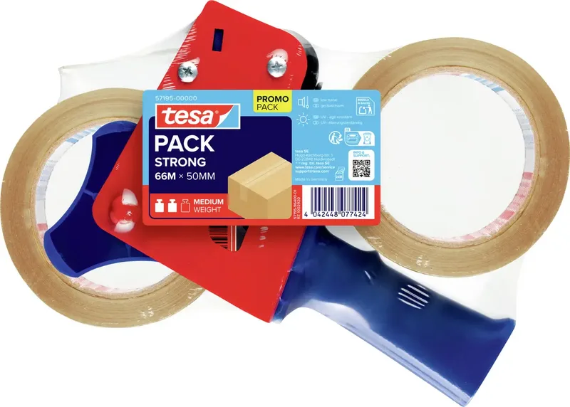 tesa 57195-00000-01 Klebeband-Abroller tesapack® Transparent (L x B) 66 m x 50 mm 1 St. de tesa – photo produit