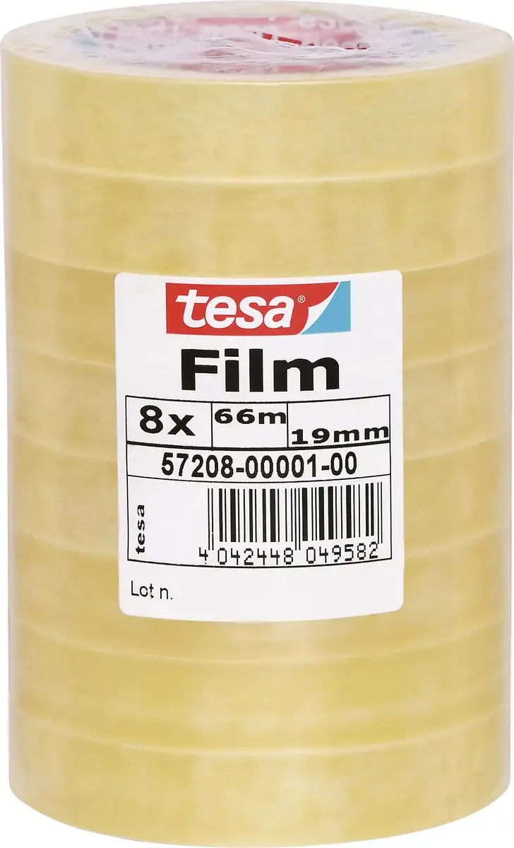 tesa 57208-00001-01 tesafilm Standard Transparent (L x B) 66 m x 19 mm 8 St. von tesa – Produktfoto