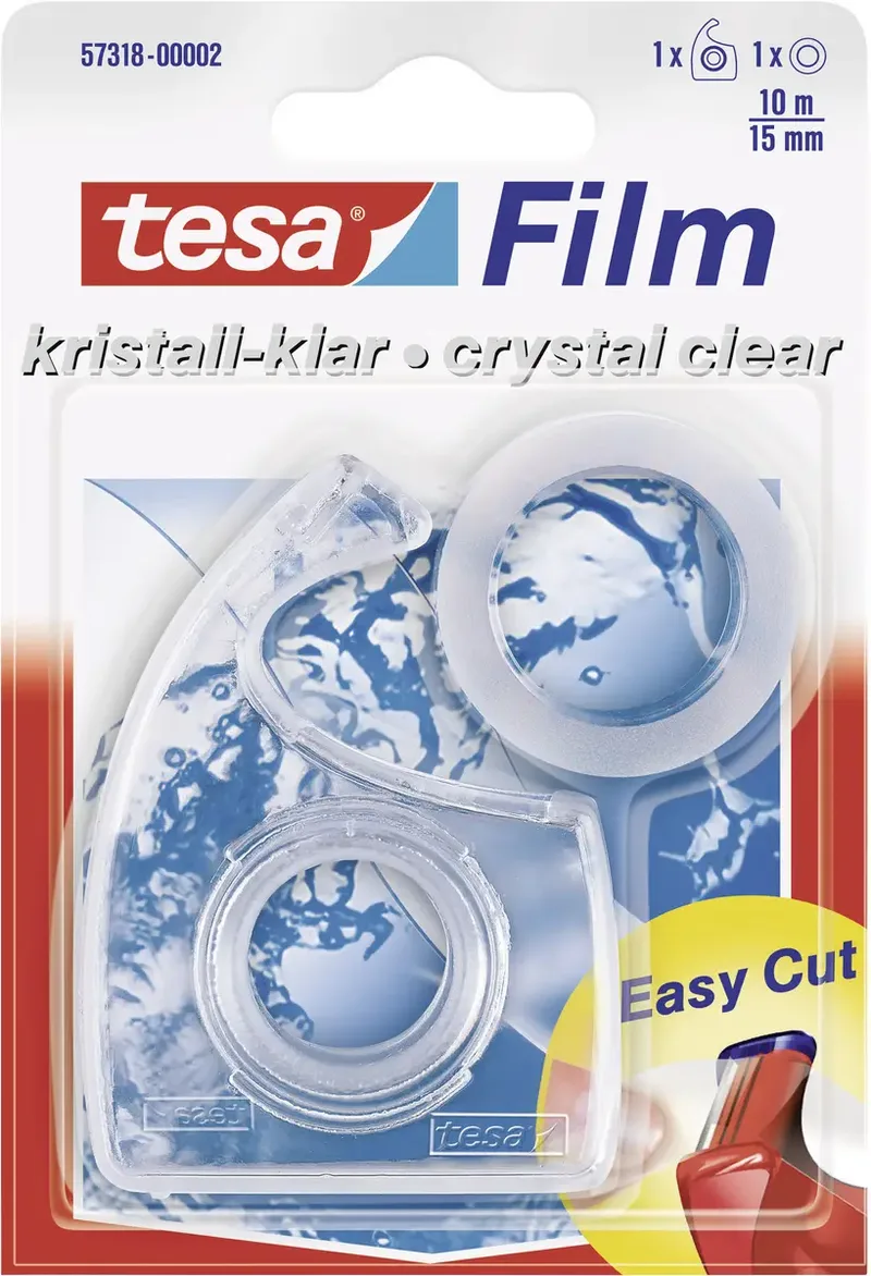tesa 57318-00002-04 tesafilm kristall-klar Transparent (L x B) 10 m x 15 mm 1 St. de tesa – photo produit