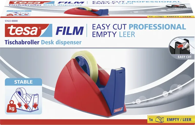 tesa 57422-00000-03 Tischabroller tesa Easy Cut® Rot, Blau 1 St. by tesa – product photo