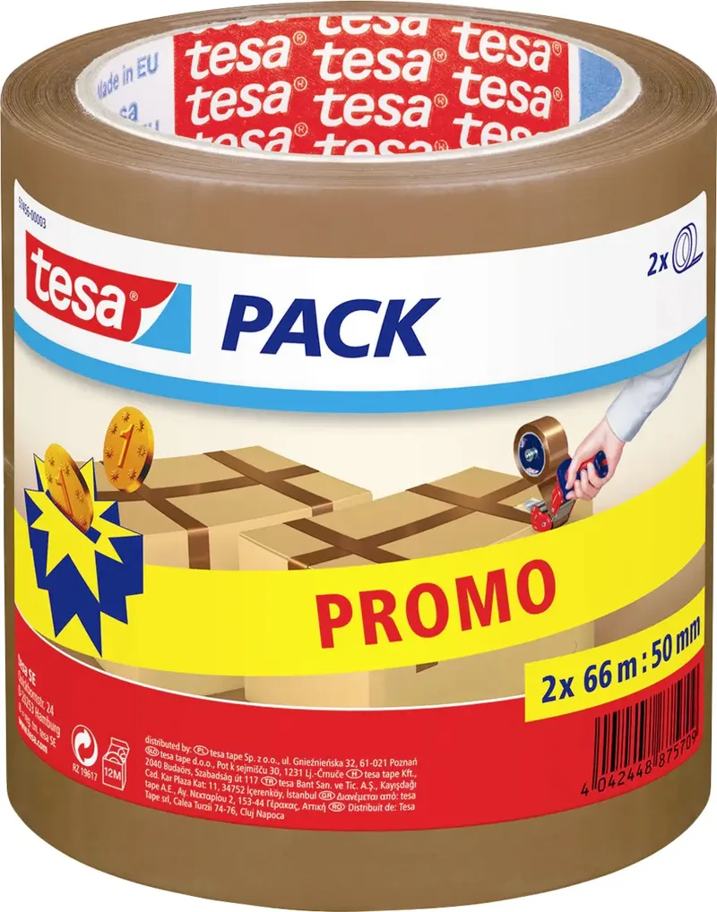 tesa 57456-00003-02 Klebeband tesapack® Chamois (L x B) 66 m x 50 mm 1 St. by tesa – product photo