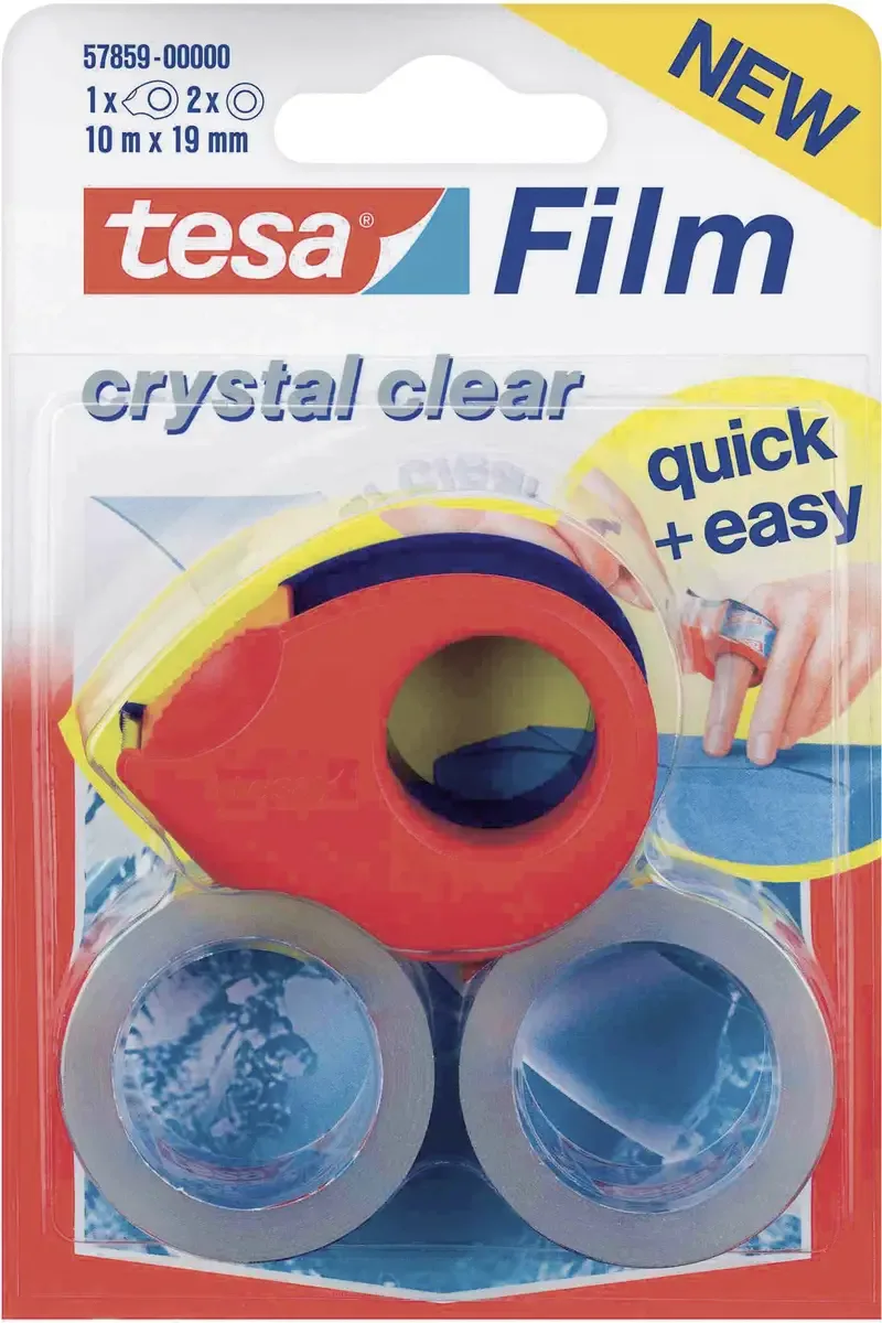 tesa 57859-00000-13 tesafilm Kristalhelder (l x b) 10 m x 19 mm 2 stuk(s) von tesa in Transparent – Produktfoto