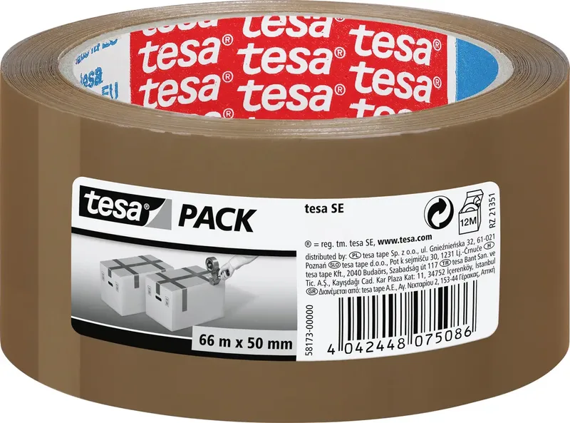 tesa 58173-00000-01 Klebeband tesapack® Braun (L x B) 66 m x 50 mm 1 St. by tesa – product photo