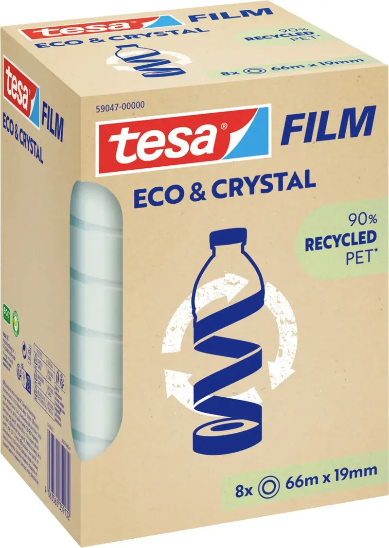 tesa 59047-00000-00 Klebeband tesafilm® Eco & Crystal (L x B) 66 m x 19 mm 1 St. von tesa – Produktfoto