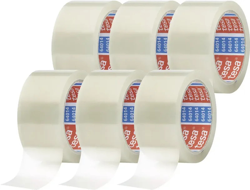 tesapack 64014-500-00 Klebeband Transparent (L x B) 66 m x 50 mm 6 St. by tesa – product photo