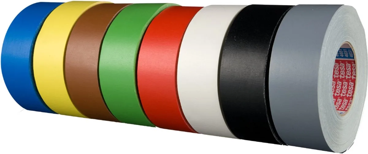 textiel plakband 4651 Premium, 25 mm x 25 m de tesa en Blanc – photo produit