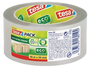 Verpakkingstape Tesa 58297 Eco transparant Ultra strong by tesa – product photo 1 of 2