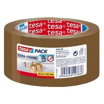 Verpakkingstape tesapack extra 66mx50mm pvc br | 36 stuks by tesa – product photo