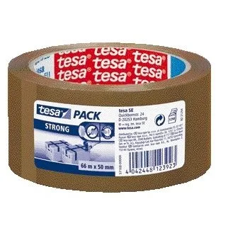 Verpakkingstape tesapack strong 66mx50mm pp bruin | 36 stuks van tesa – productfoto