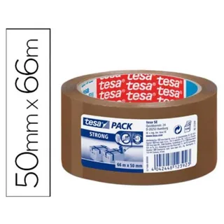 Verpakkingstape tesapack® Strong 66mx50mm PP bruin de tesa – photo produit 2 sur 2