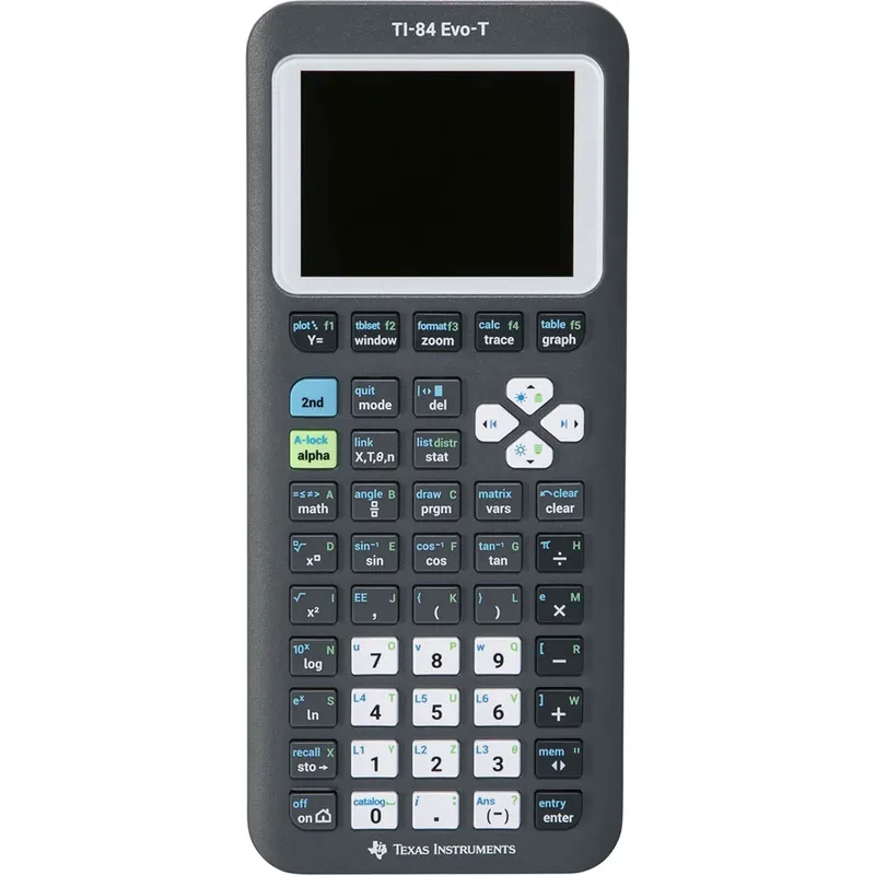 Rekenmachine TI-84 Evo-T zwart van Texas Instruments – productfoto 5 van 5