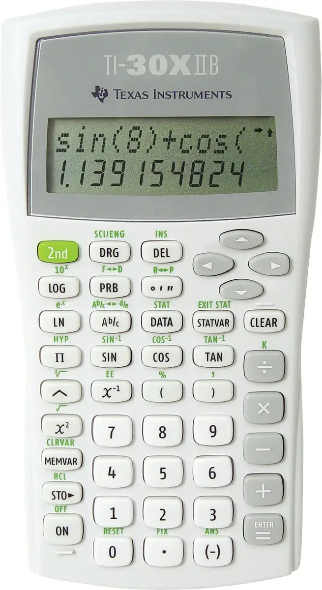 Schulrechner TI-30 X II B Schoolrekenmachine Grijs van Texas Instruments – productfoto